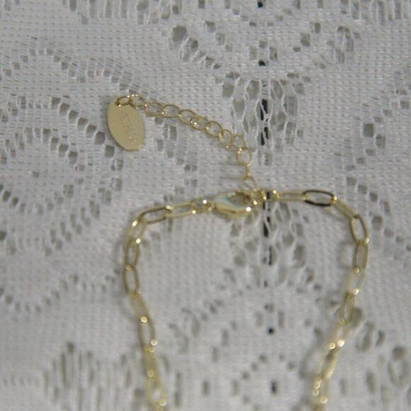 Hespera Amethyst Druzy Paperclip Necklace 15" Length - Picture 4 of 4